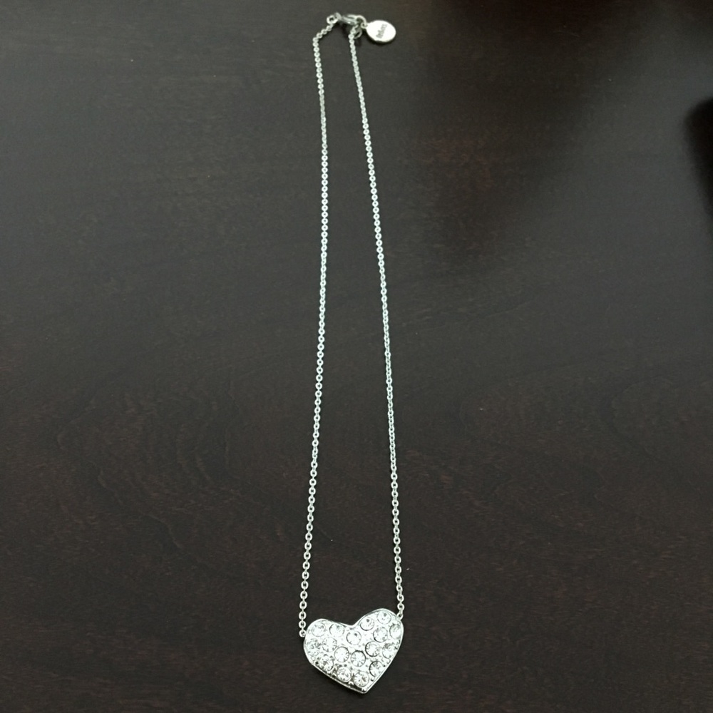 Liz & Co Silver Necklace with Heart Pendant